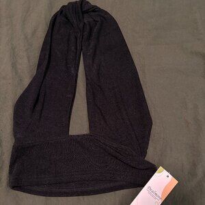 Black Cropped Halter Top